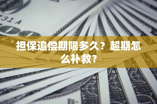 北京担保追偿期限多久？超期怎么补救？