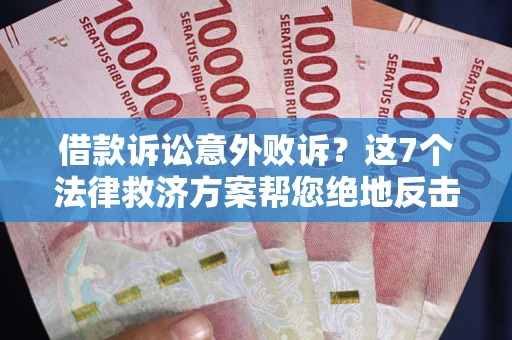 北京借款诉讼意外败诉？这7个法律救济方案帮您绝地反击！
