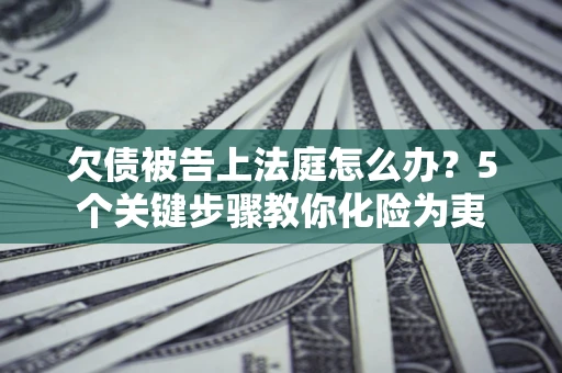 北京欠债被告上法庭怎么办？5个关键步骤教你化险为夷